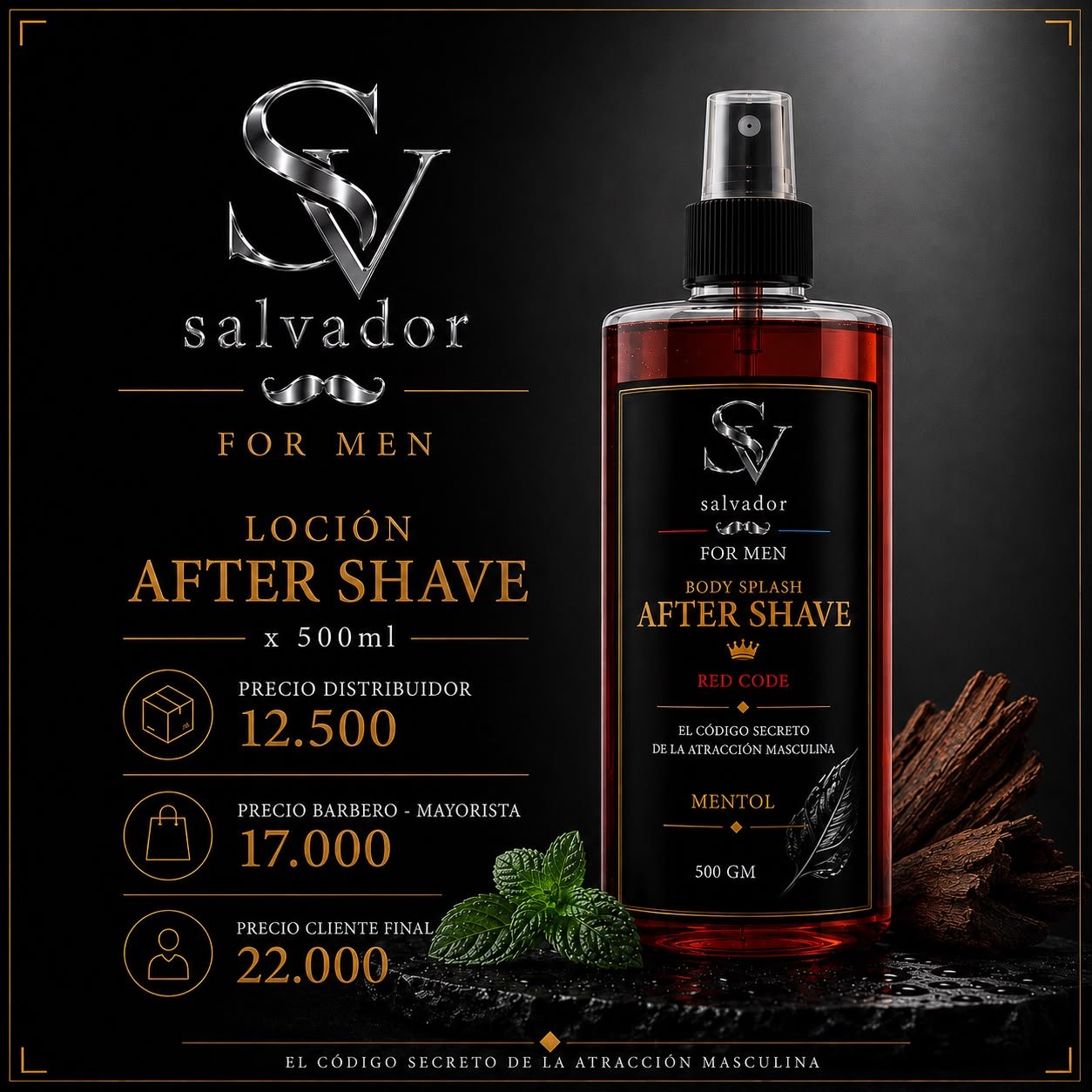 Loción After Shave Body Splash 500ml